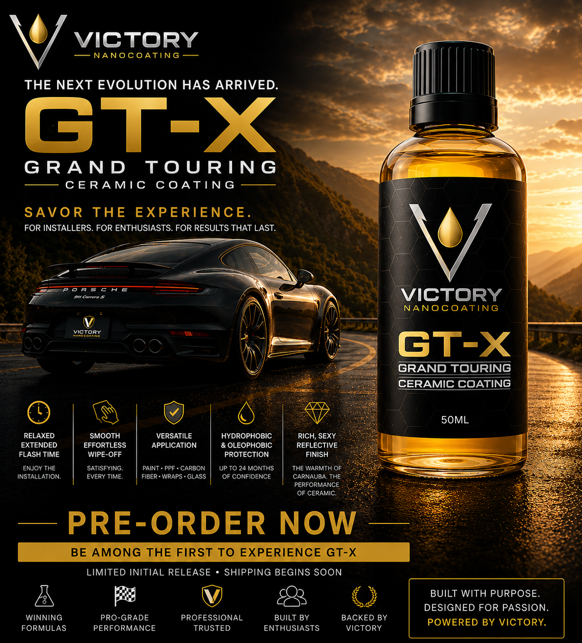 VICTORY NANO COATINGS GT-X Grand Touring Ceramic Coating